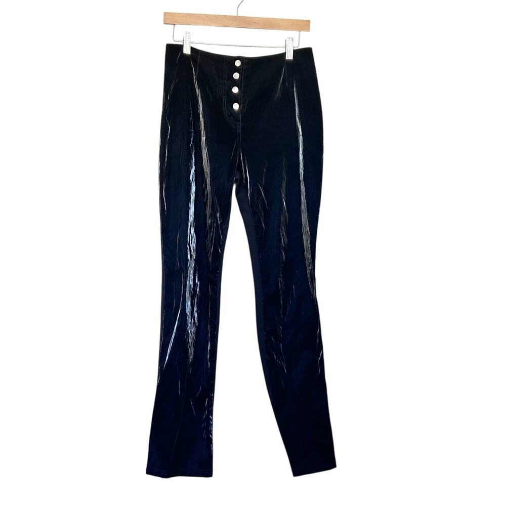 I.AM.GIA Black Castor PVC Pants Sz M